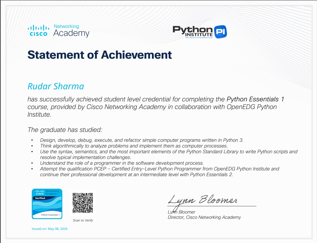 Cisco Python Essentials 1