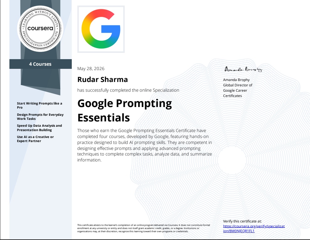 Google Prompting Essentials